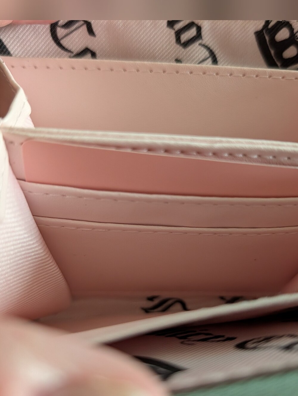 Juicy Couture Daisy Floral Zip Wallet Pink And Mint - Picture 6 of 8